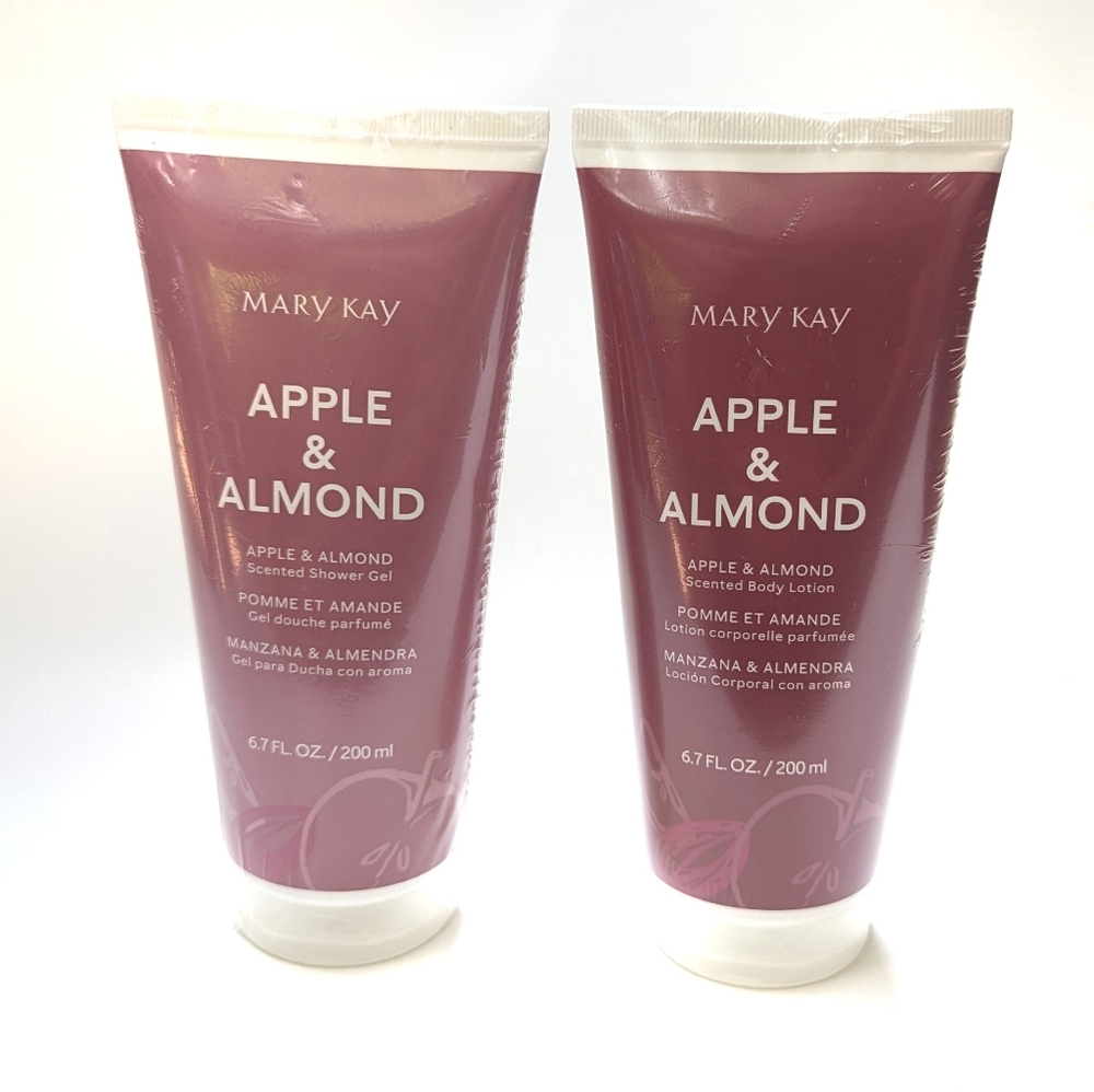 NEW MARY KAY | Apple & Almond Scented Body Lotion & Shower Gel Set 6.7 Oz